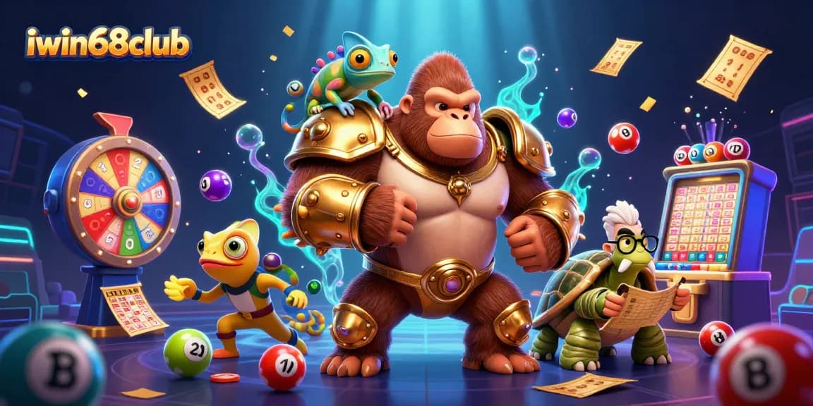 Engage with iwin68club's vibrant gaming world filled with lottery excitement, dynamic characters, and rich casino elements.