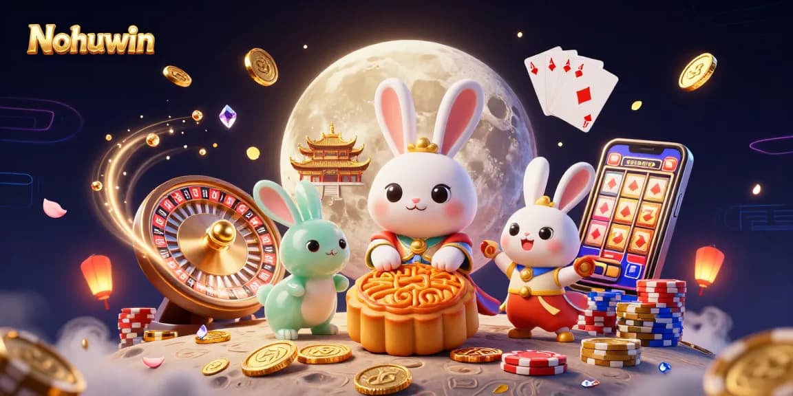Nohuwin immerses players in a vibrant casino scene full of dynamic gaming elements and excitement.