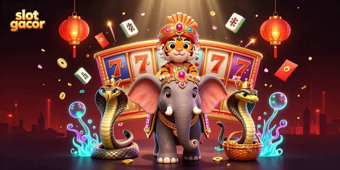 Engage in thrilling slot gacor gameplay among vibrant casino elements and rich 3D illustrations.