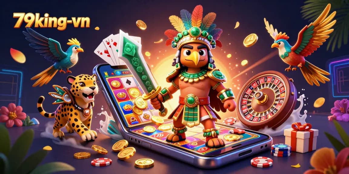 Play slots and enjoy thrilling jackpots at 79king-vn with vibrant casino visuals.