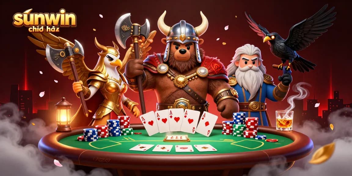 Engage with sunwin chính thức as the Viking bear and Valkyrie eagle reign in a dynamic online casino setting.