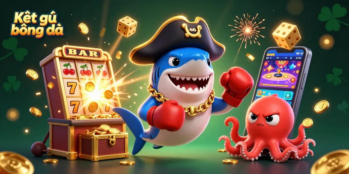 Engage with Kết quả bóng đá featuring lively cartoon characters enjoying a vibrant casino scene filled with excitement.