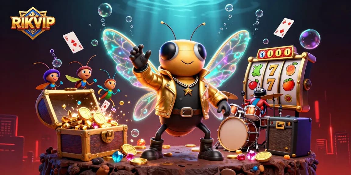 Spin the reels of RIKVIP while enjoying explosive underwater treasures and vibrant casino elements.