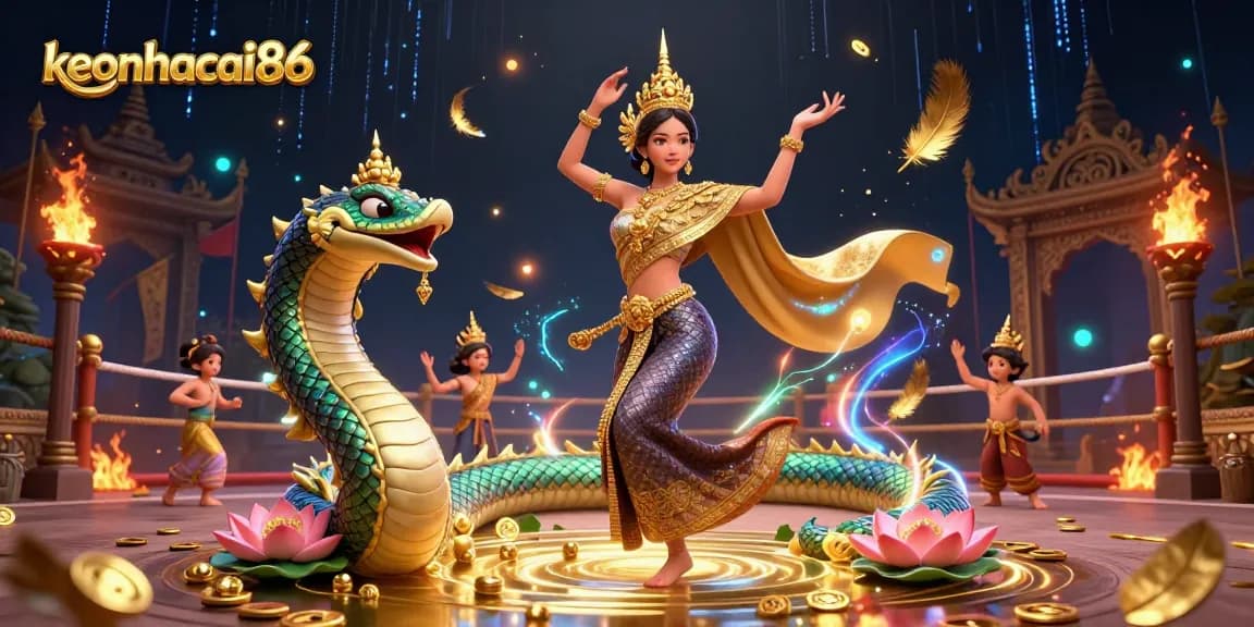 Engage in thrilling bets at keonhacai86, featuring luxurious Asian themes and vibrant 3D elements.