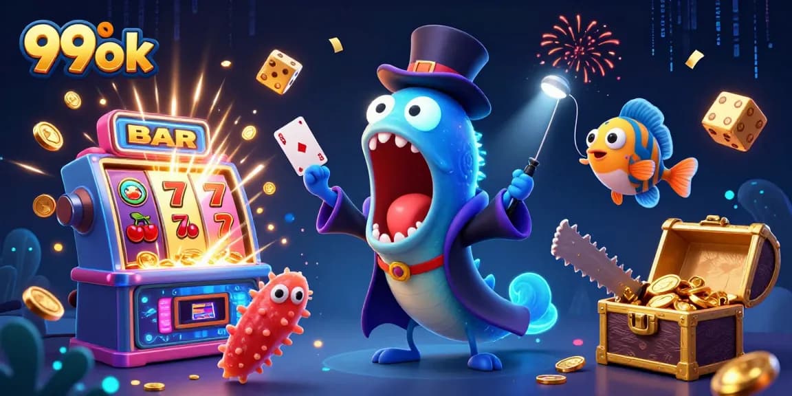 Experience thrilling 99ok gaming magic with a 3D underwater casino scene
