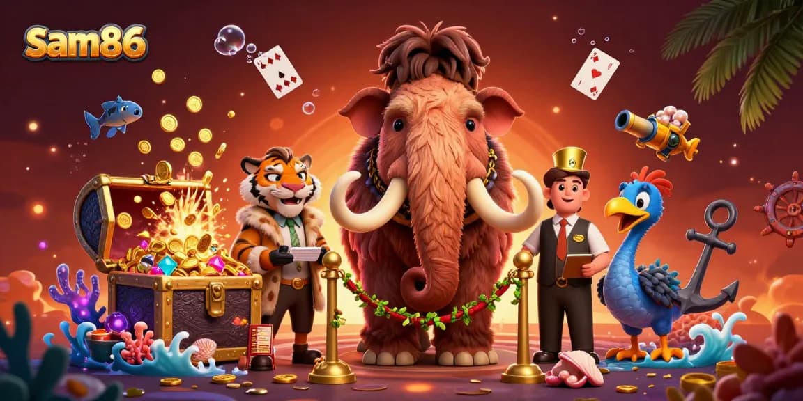 Experience thrilling gaming adventures at sam86, featuring vibrant underwater treasures and charismatic characters.
