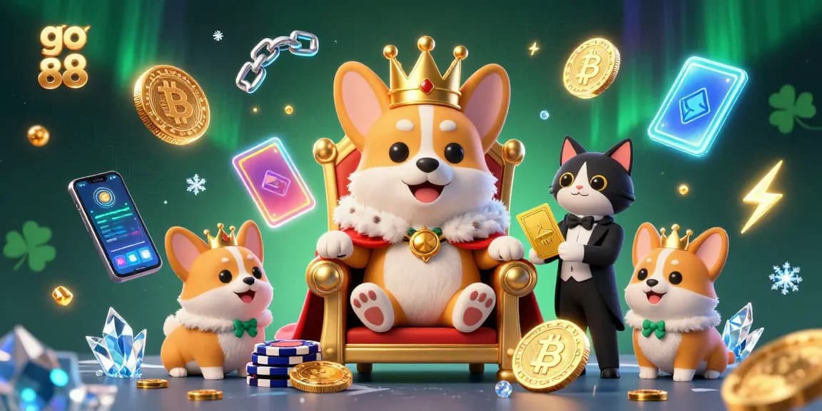 Experience thrilling gameplay at go 88's vibrant online casino with dynamic 3D illustration.