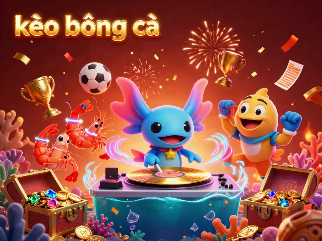 Engage with kèo bóng đá visuals showcasing a vibrant sports betting scene featuring dynamic characters and energetic elements.