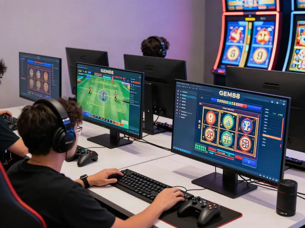 Engaging gaming scene on https://gem88.jpn.com/ showcasing online betting and interactive experiences.