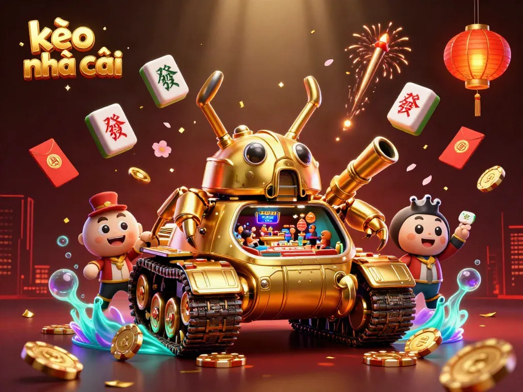 Engage with kèo nhà cái in a vibrant 3D casino-themed universe, showcasing dynamic gaming elements.