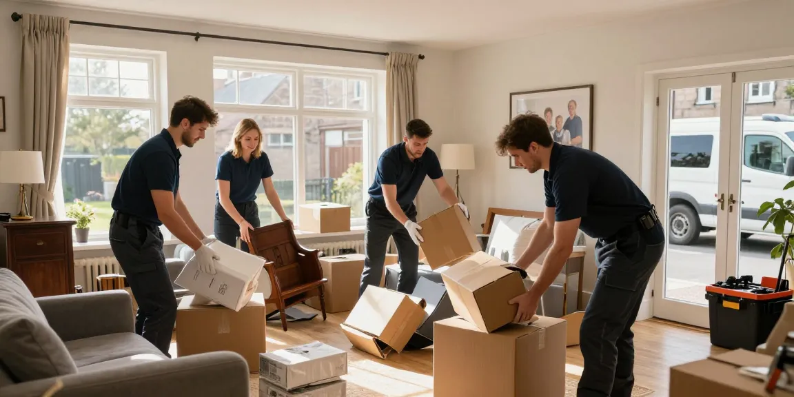 House Clearance Edinburgh team carefully clearing property with care and professionalism.