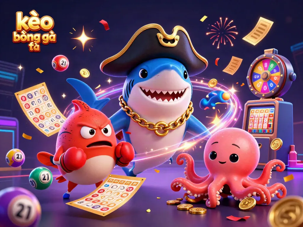 Engage with kèo bóng đá as a pirate-themed adventure featuring vibrant 3D characters and dynamic gambling elements.