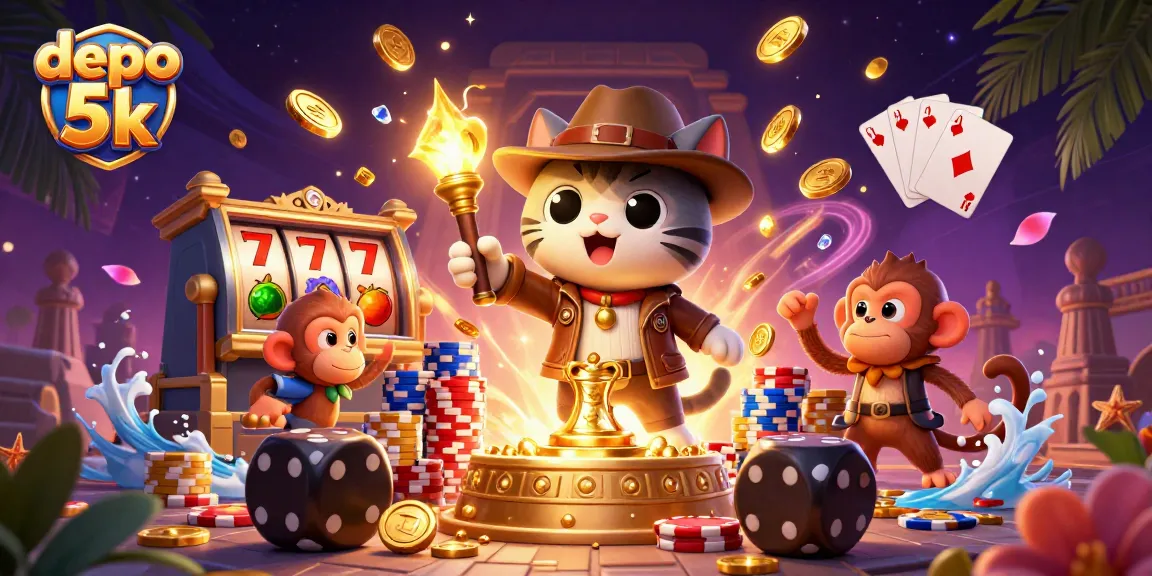 Engage in thrilling gameplay at depo 5k with vibrant slot machines and sparkling treasures.