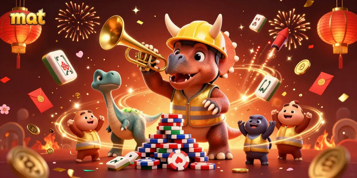 Experience the excitement at mat with vibrant 3D gambling characters celebrating big wins.