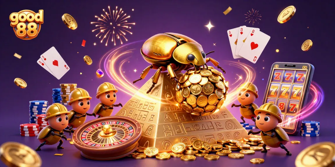 Engage with good 88 casino adventures amidst a cascading golden coin backdrop.