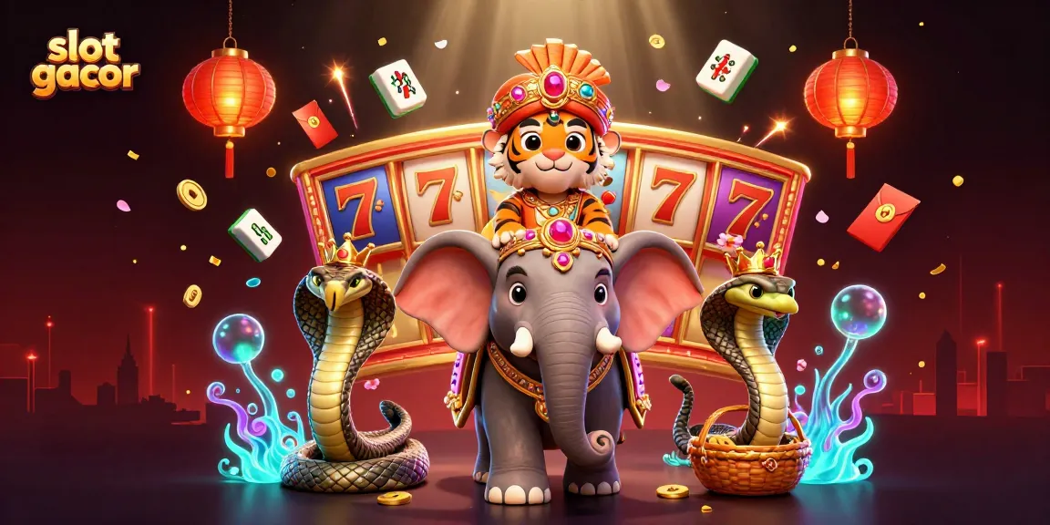 Engage in thrilling slot gacor gameplay among vibrant casino elements and rich 3D illustrations.