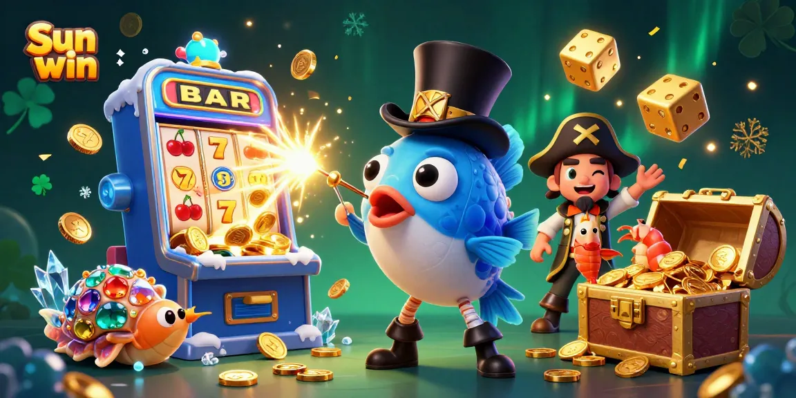 Spin to win big with Sun win in this vibrant casino-themed digital art!