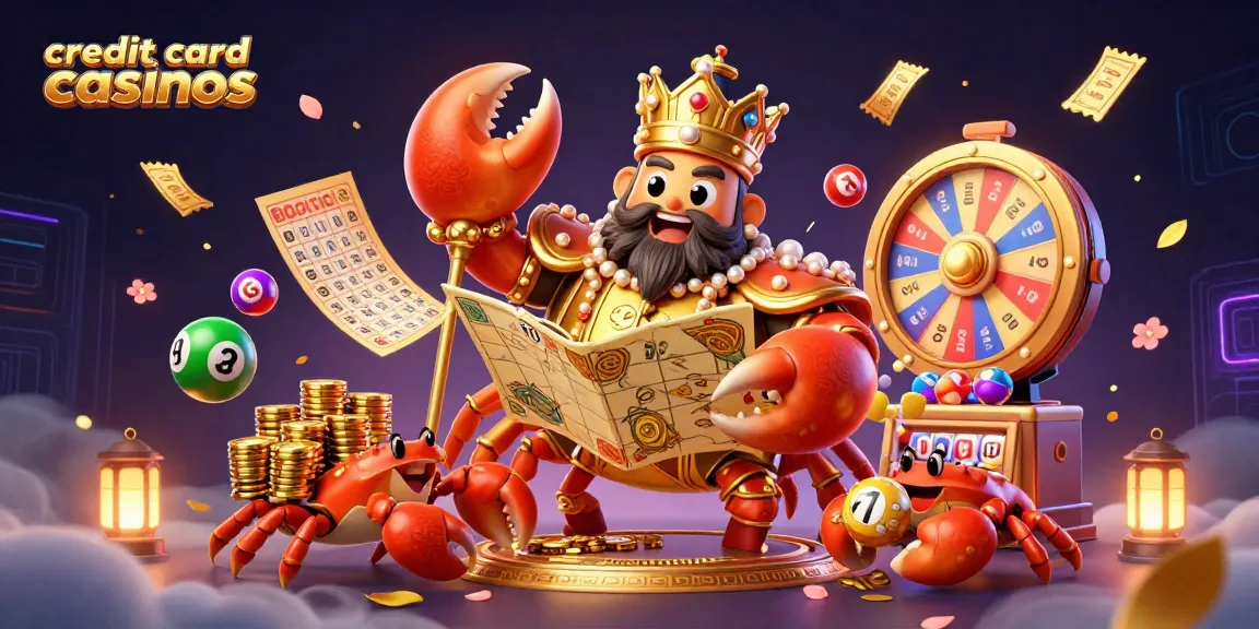 Experience thrilling credit card casinos with vibrant colors, dynamic games, and engaging characters.