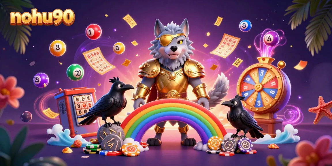 Experience thrilling gameplay at nohu90 with dynamic slots and vibrant casino elements illustrated.