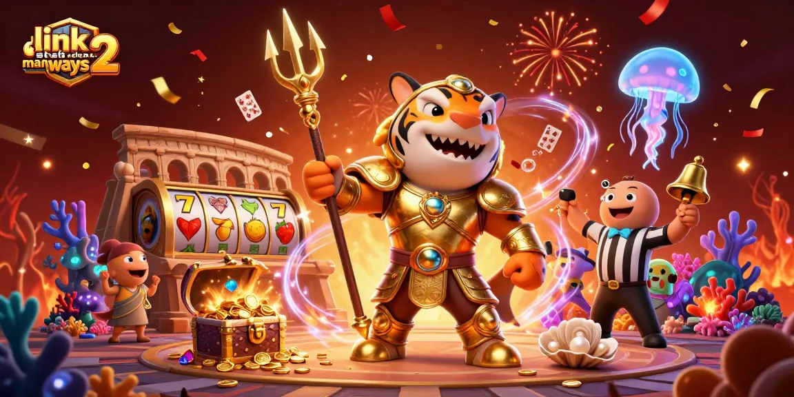 Spin to win with link situs slot mahjong ways 2 in a vibrant underwater casino scene!