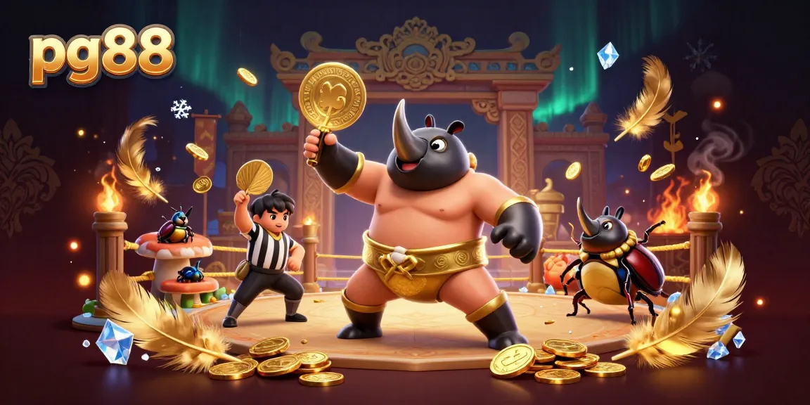Experience excitement with pg88's gaming action in this vibrant 3D casino scene.