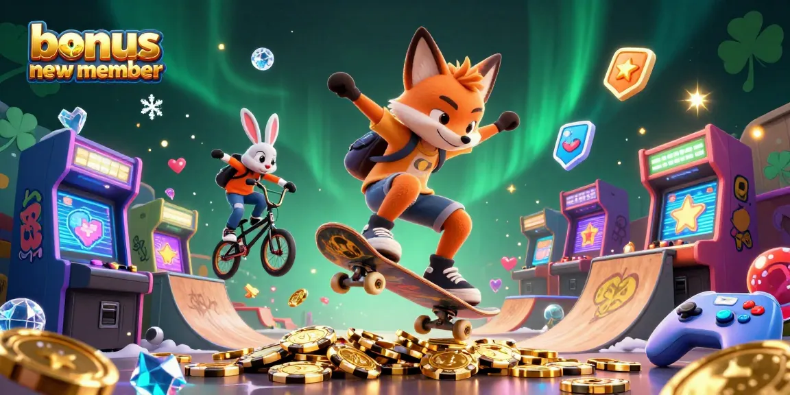 Engage with the bonus new member expansion in a vibrant casino scene celebrating gaming excitement.