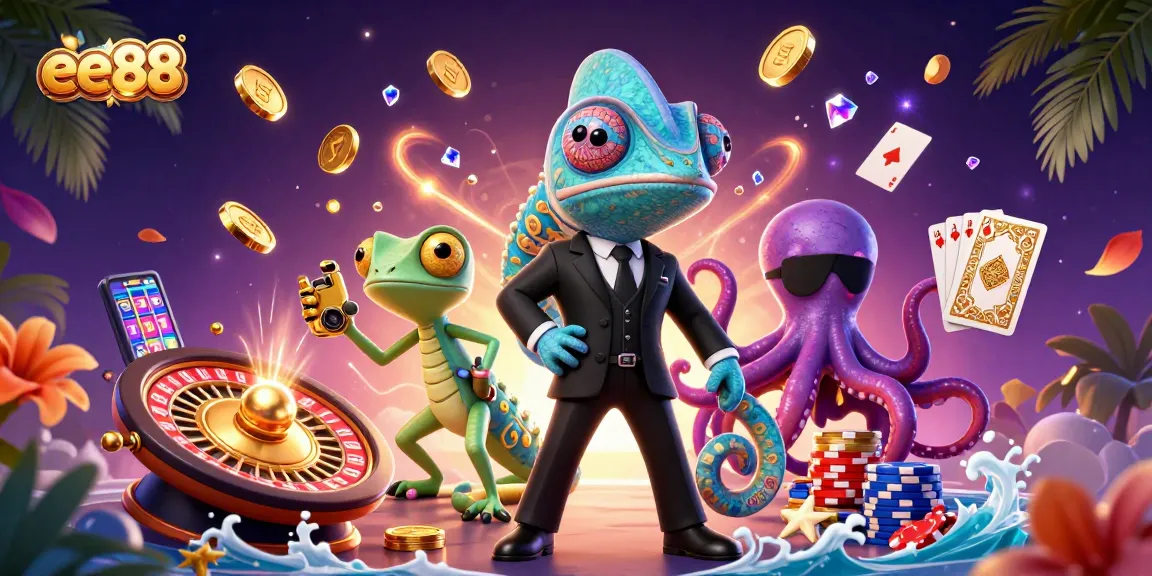 Spin the roulette and enjoy thrilling moments with ee88 in a captivating casino scene.